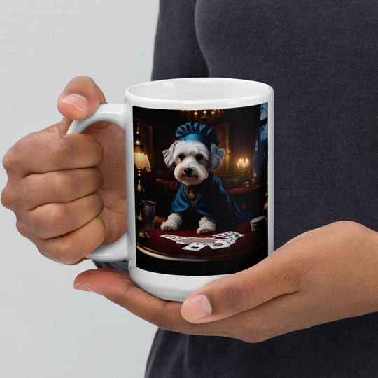 Schnoodle- White glossy mug v9