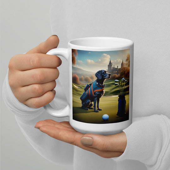 Springador Golfer- White glossy mug v7