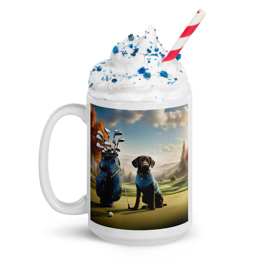 Springador Golfer- White glossy mug v3