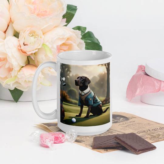 Springador Golfer- White glossy mug v4