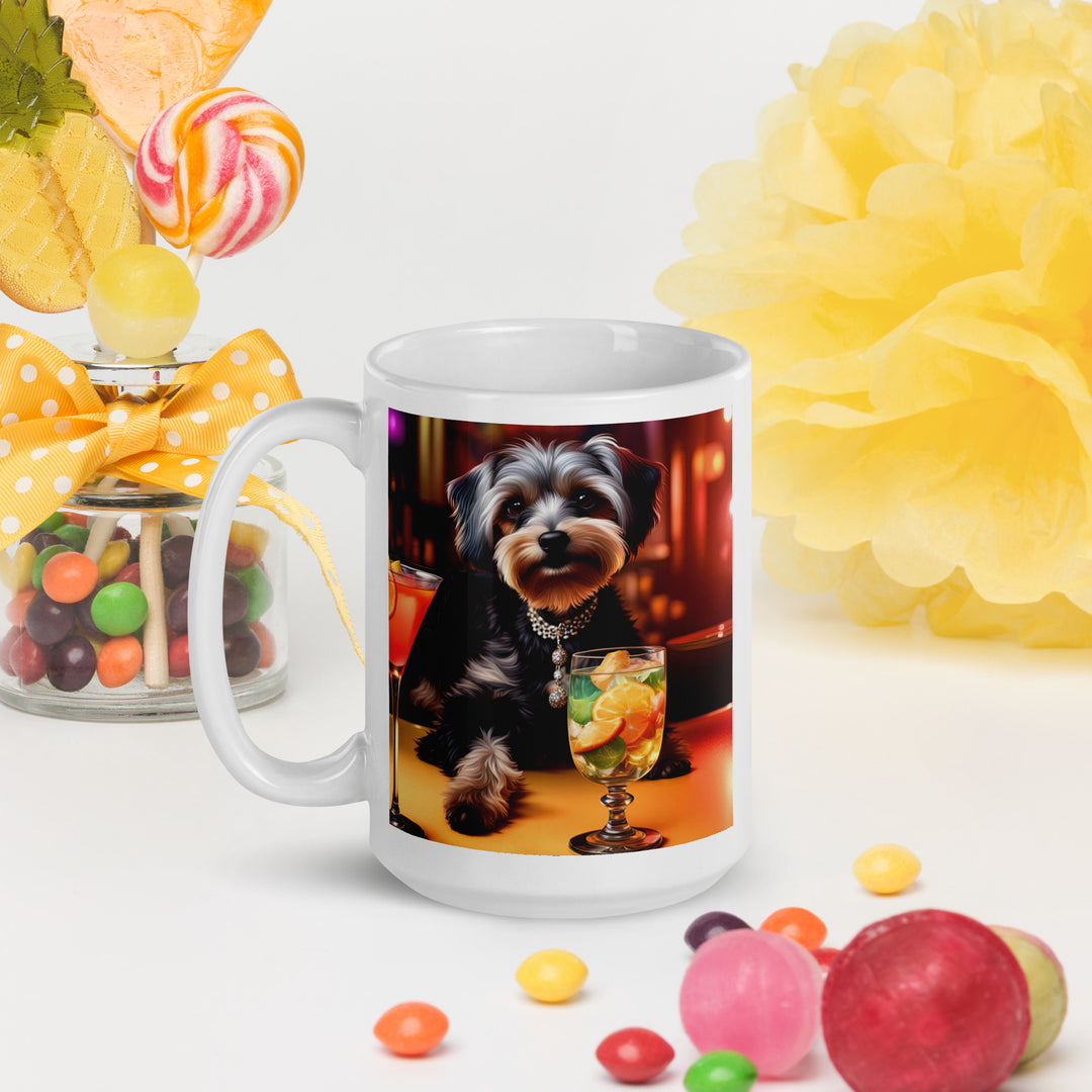 Yorkipoo General- White glossy mug v8