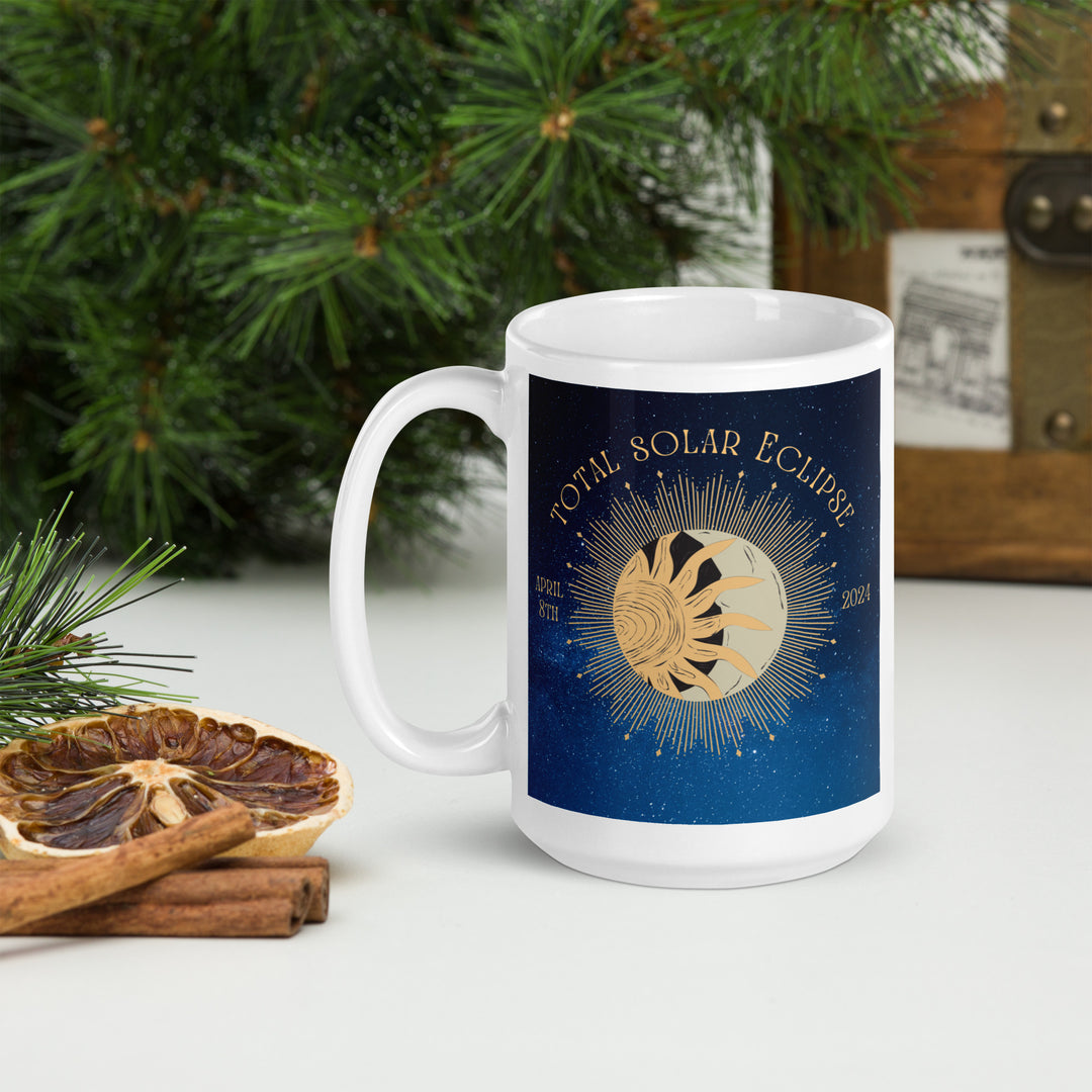 Australian Shepherd Eclipse- White glossy mug v2