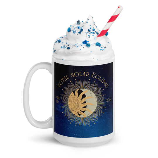 Beagle Eclipse- White glossy mug