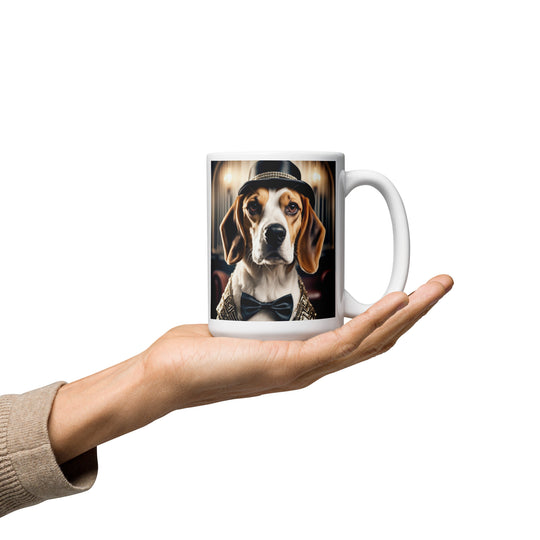 Beagle- White glossy mug v2