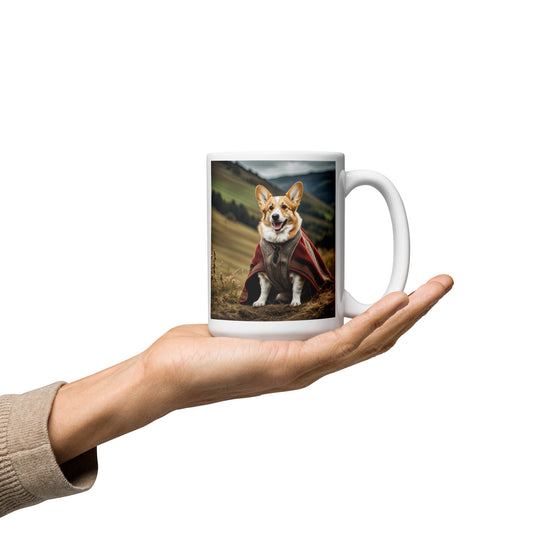 Pembroke Welsh Corgi- White glossy mug v4