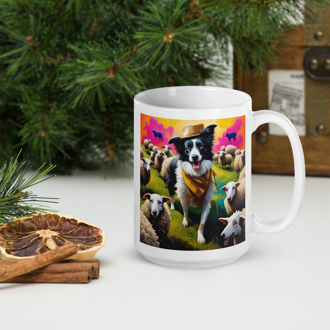 Australian Shepherd- White glossy mug v2