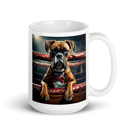 Boxer- White glossy mug v2