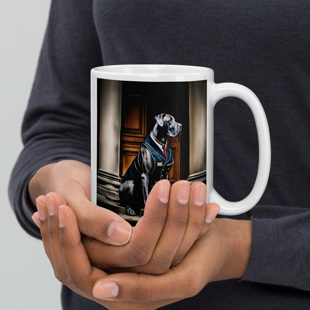 Great Dane- White glossy mug v4
