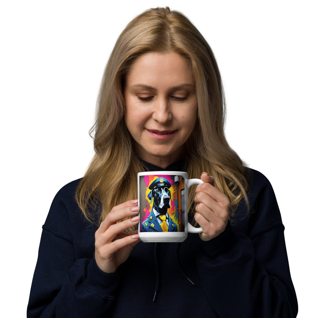 Great Dane- White glossy mug v5