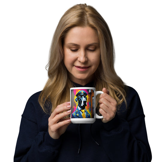 Great Dane- White glossy mug v5
