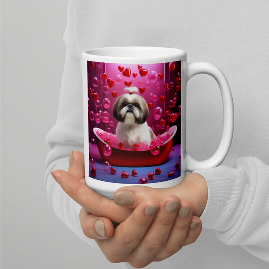 Shih Tzu- White glossy mug