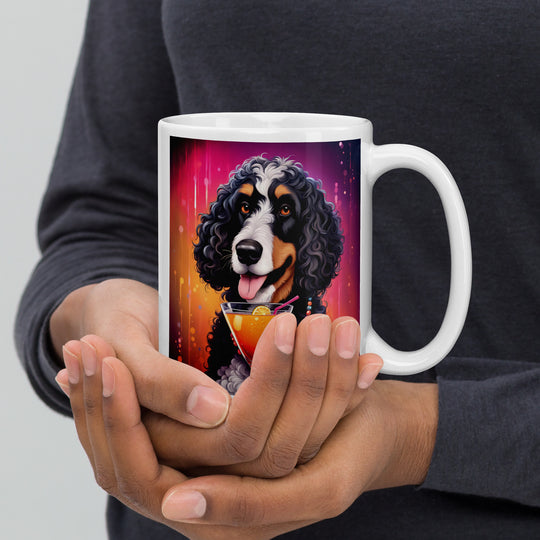 Bernedoodle General- White glossy mug v6