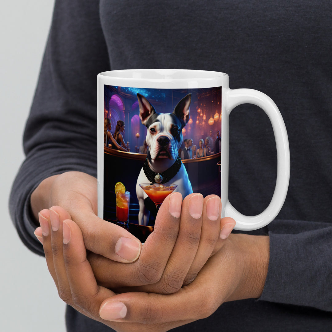 Catahoula Bulldog General- White glossy mug v8