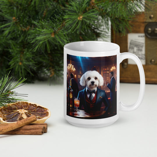 Cavachon- White glossy mug v11