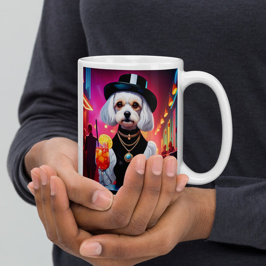 Cavachon- White glossy mug v12