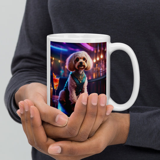 Cavapoo General- White glossy mug v2