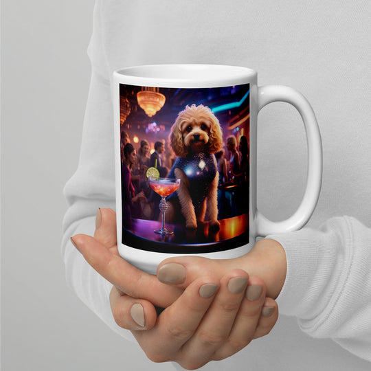 Cavapoo General- White glossy mug v11