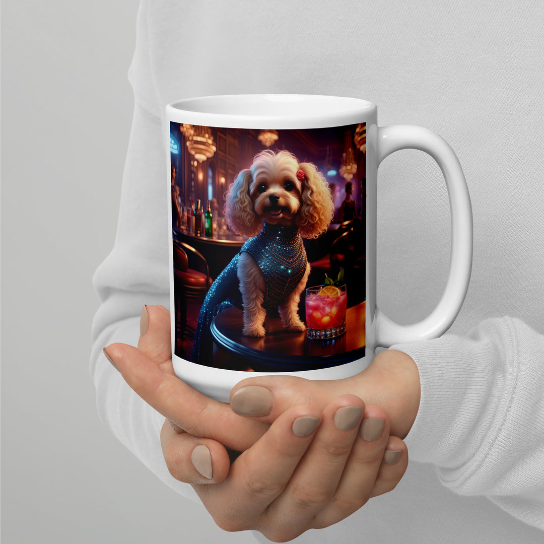 Cavapoo General- White glossy mug v22