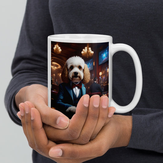 Cavapoo General- White glossy mug v28