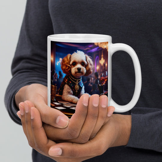 Cavapoo General- White glossy mug v29