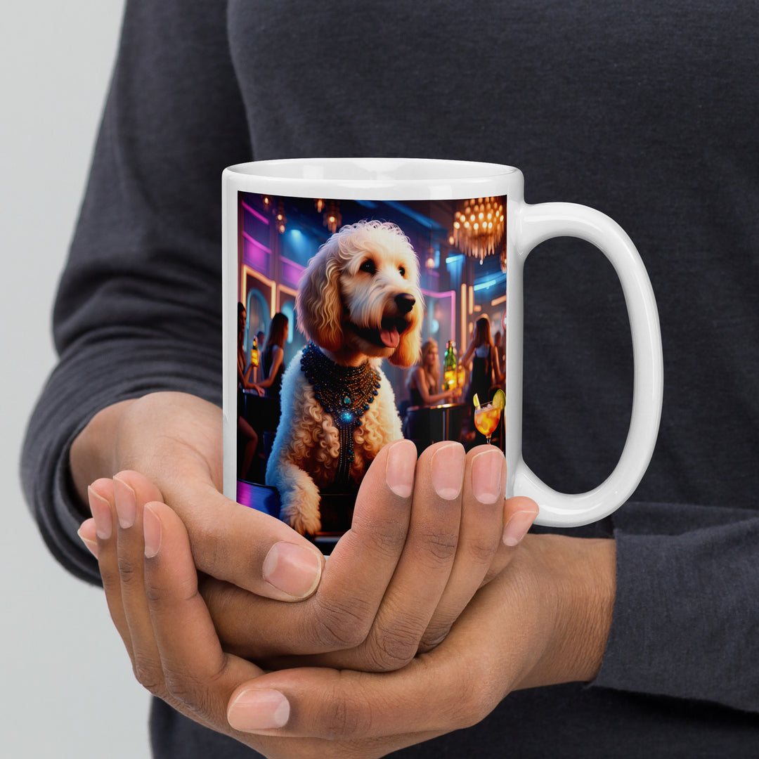 Goldendoodle- White glossy mug v9