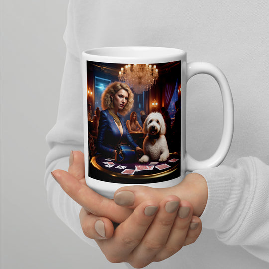 Goldendoodle- White glossy mug v22