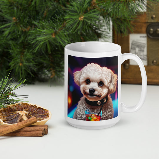 Maltipoo General- White glossy mug v2