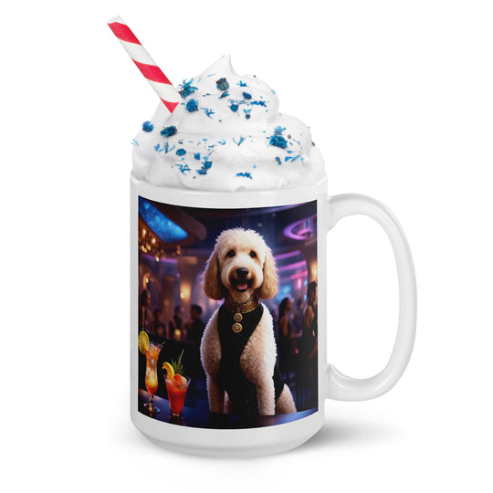 Goldendoodle- White glossy mug v14