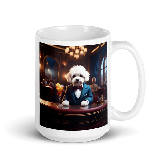 Maltipoo General- White glossy mug v3