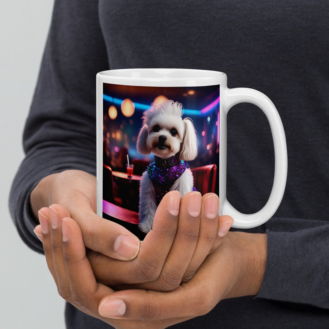 Maltipoo General- White glossy mug v5