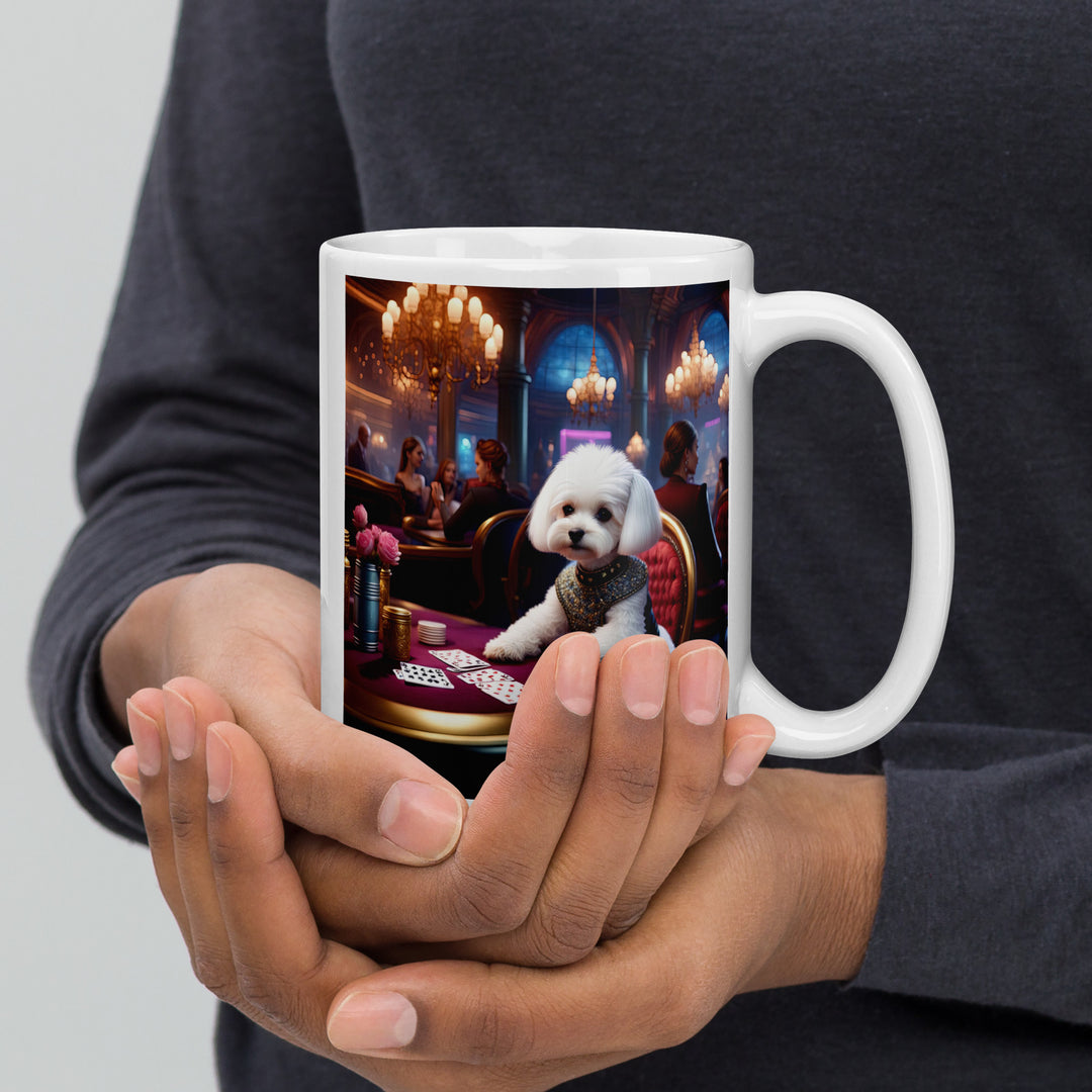 Maltipoo General- White glossy mug v9