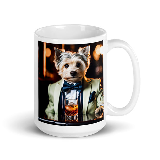 Morkie General- White glossy mug