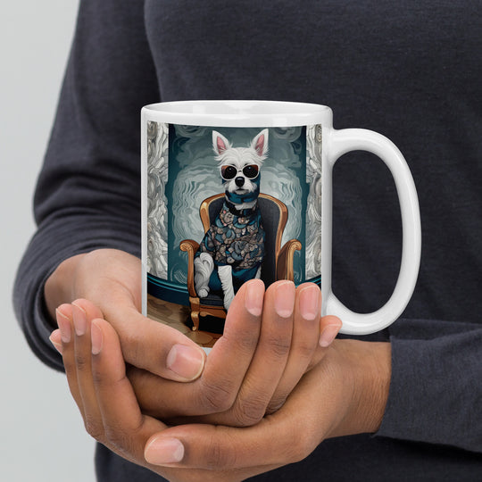 Pekapoo General- White glossy mug v8