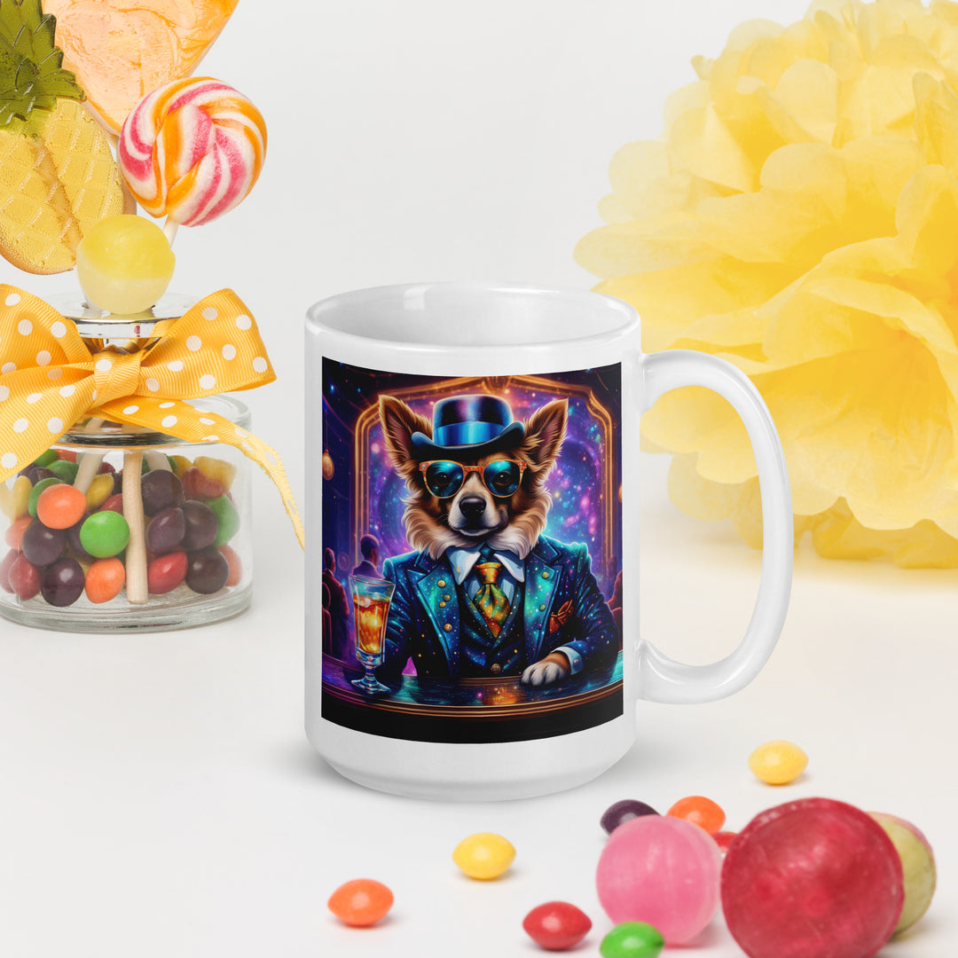 Pekapoo General- White glossy mug v11