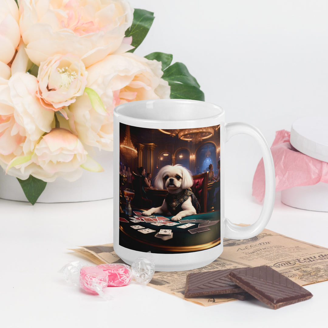 Pugapoo General- White glossy mug v3