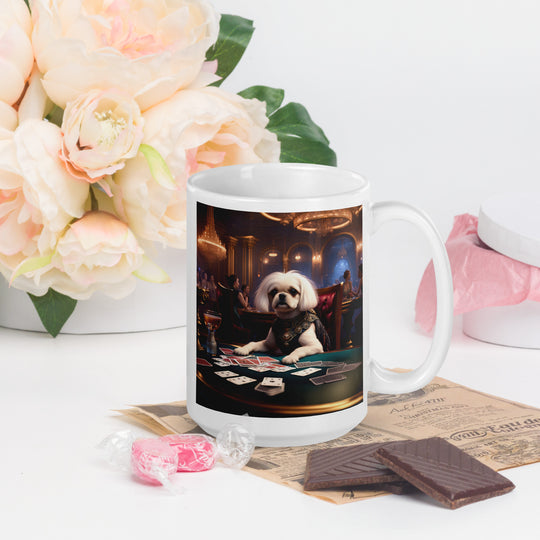 Pugapoo General- White glossy mug v3