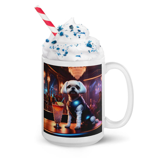 Pugapoo General- White glossy mug v4