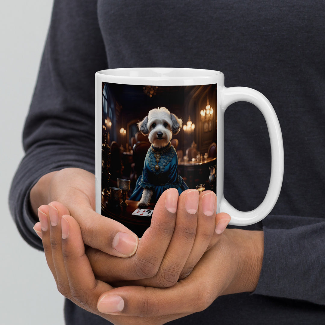 Schnoodle- White glossy mug v4