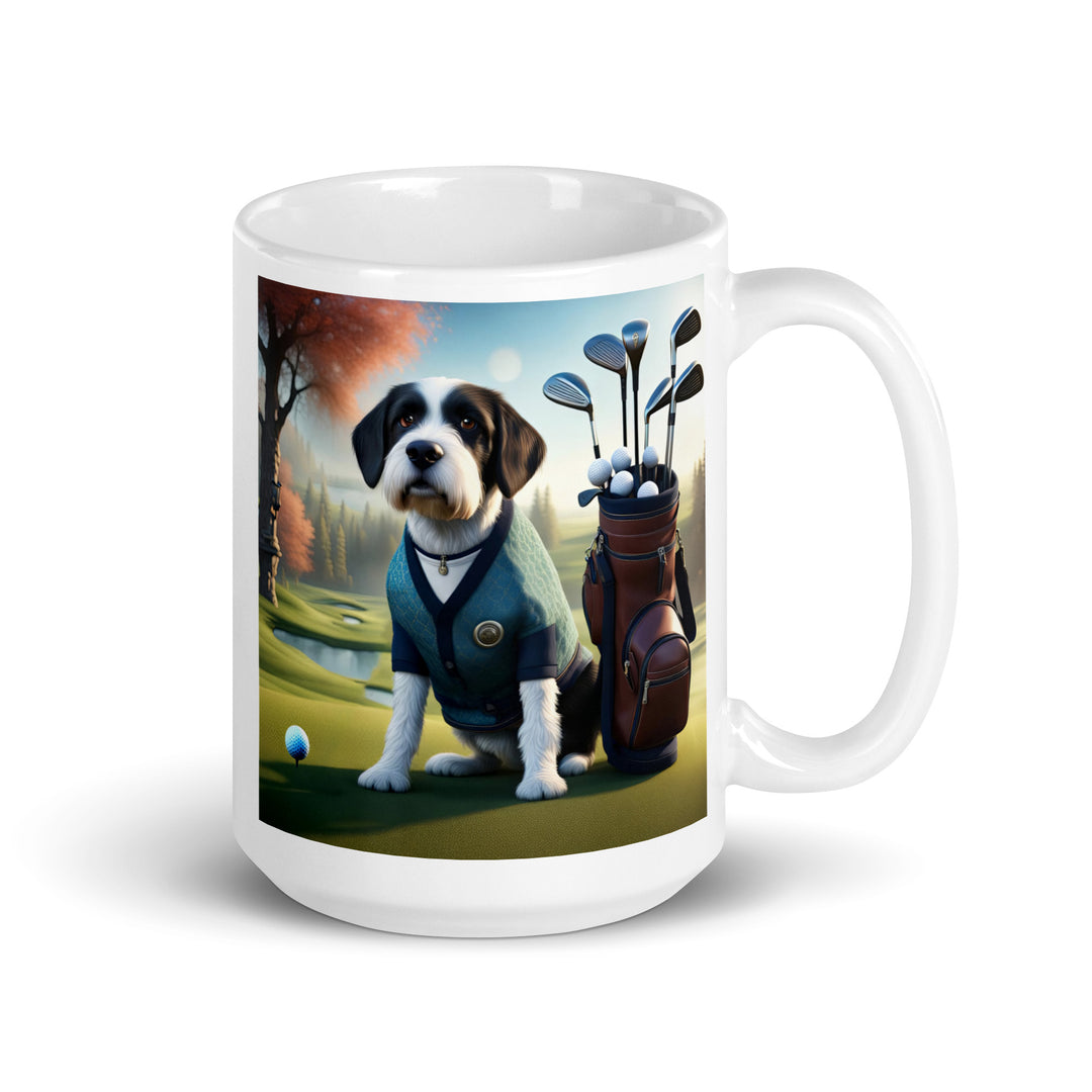 Springador Golfer- White glossy mug v6