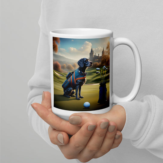 Springador Golfer- White glossy mug v7