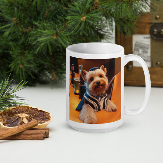 Yorkipoo General- White glossy mug