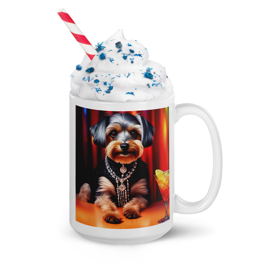 Yorkipoo General- White glossy mug v2