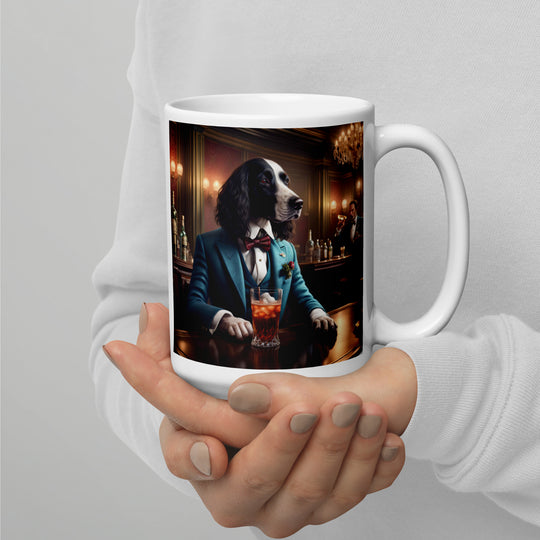 Sprocker Spaniel General- White glossy mug v15