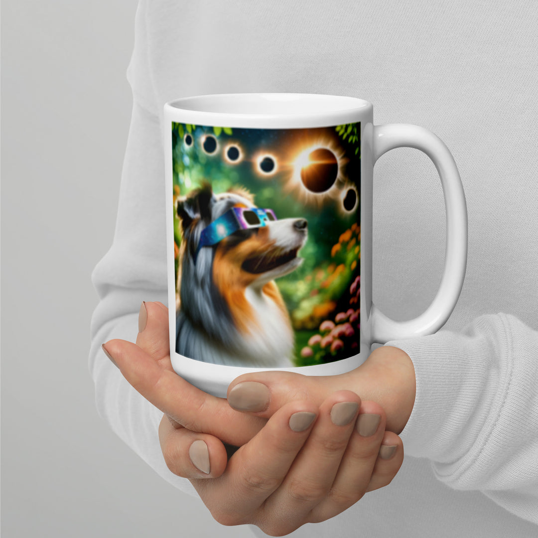 Australian Shepherd Eclipse- White glossy mug Success