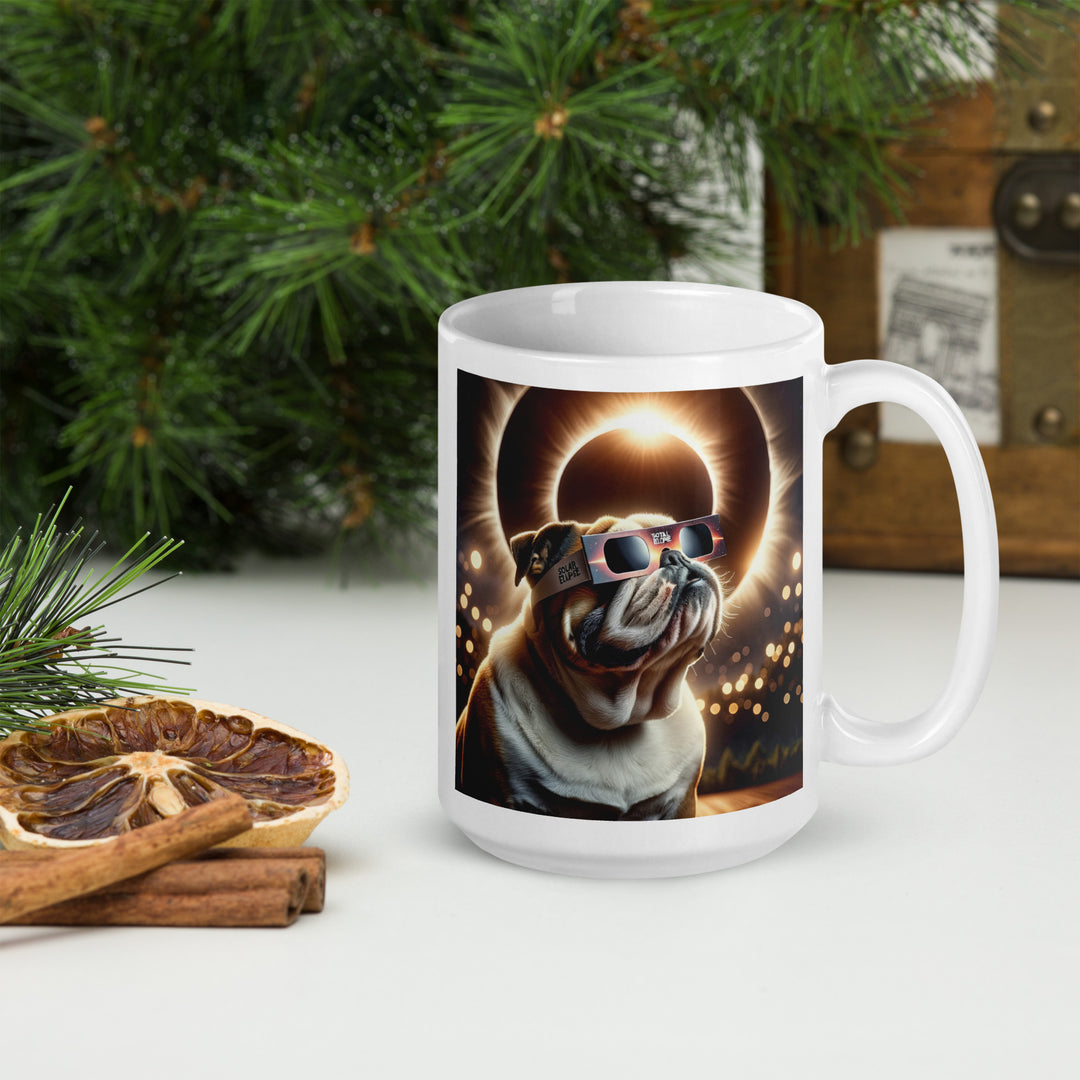 Bulldog Eclipse- White glossy mug v2