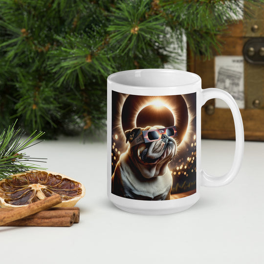 Bulldog Eclipse- White glossy mug v2
