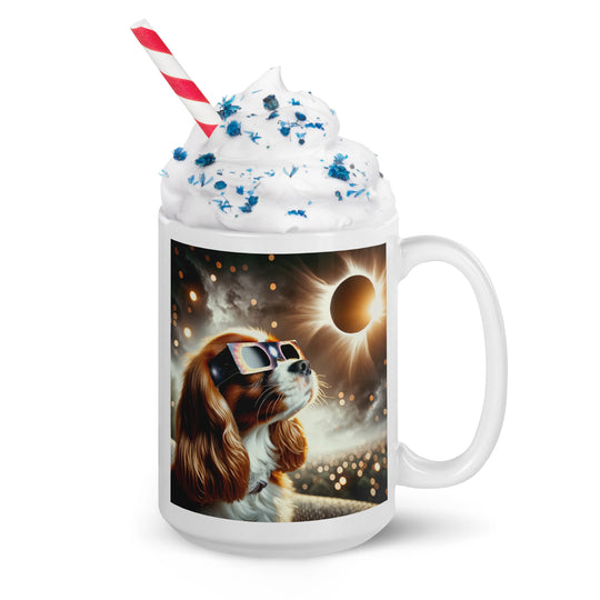 Cavalier King Charles Spaniel Eclipse- White glossy mug v2