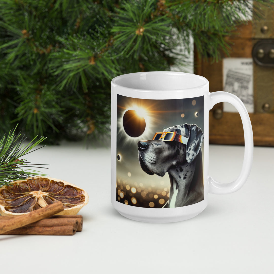 Great Dane Eclipse- White glossy mug