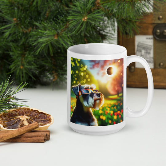 Miniature Schnauzer Eclipse- White glossy mug v2