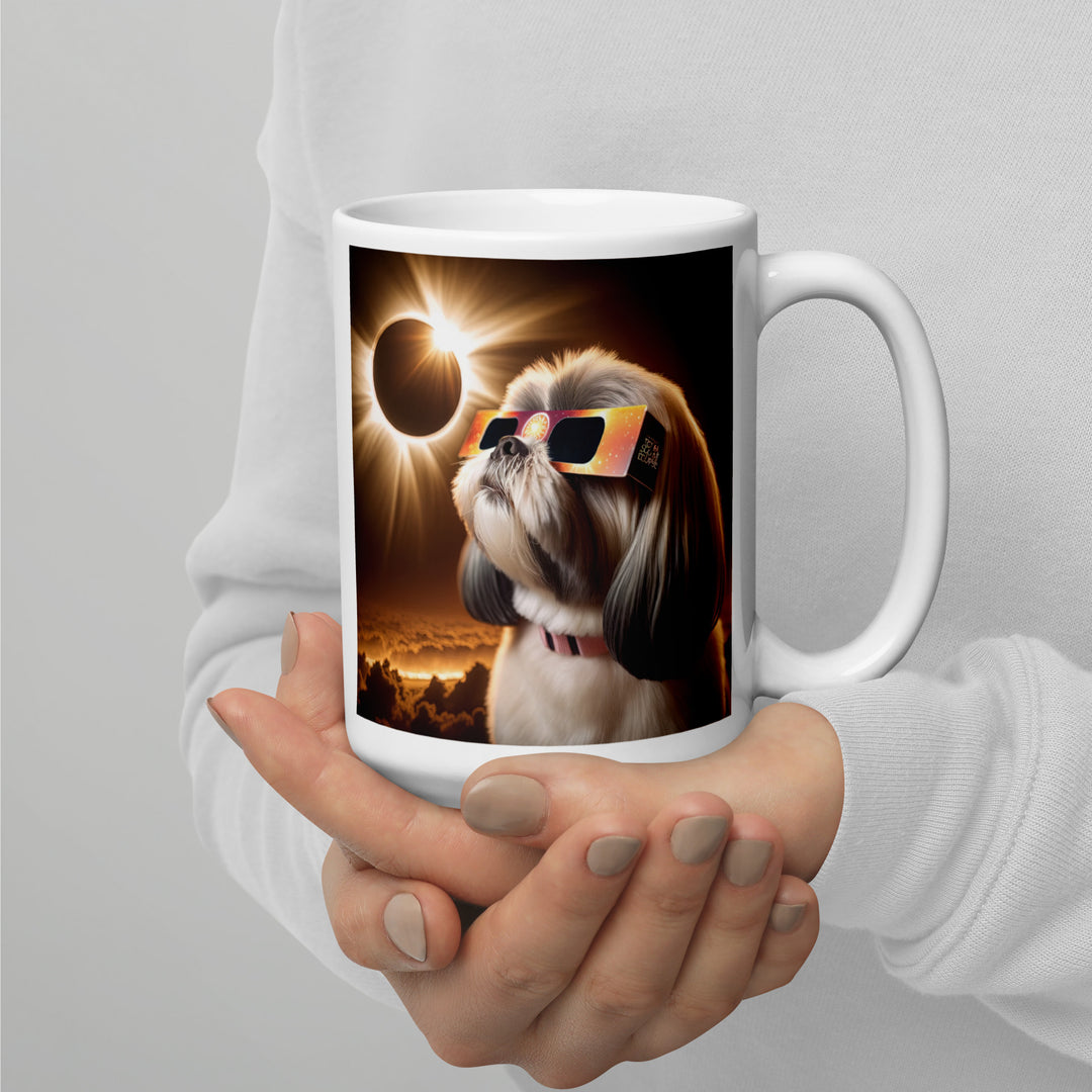 Shih Tzu Eclipse- White glossy mug v2